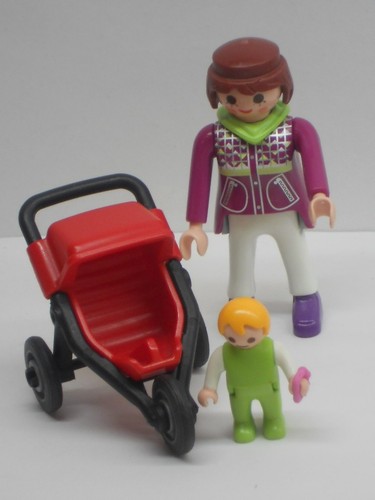 Mama baby buggy figur - baby,