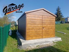 Blechgarage 3 x 5 m Holzoptik