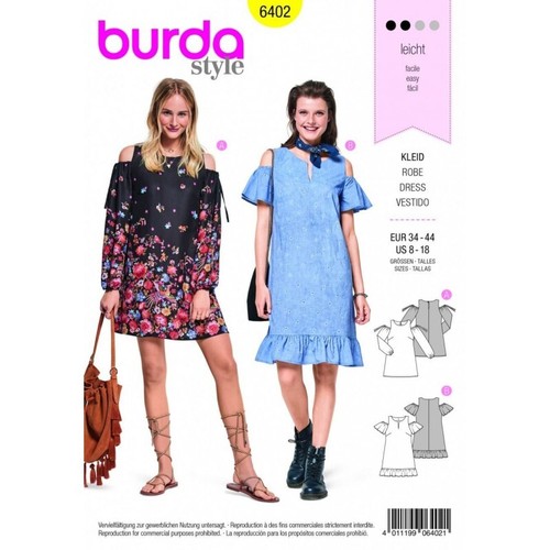 Burda style minikleid ärmel - minikleid,