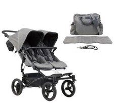 AUSSTELLUNGSSTÜCK - Mountain Buggy Zwillingswagen Duet V3.2 Luxury herringbone