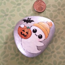 ??+ Handebemalter Stein + Herbst + Halloween + Kürbis + Geburtstag + Geschenk 