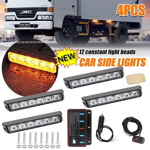 4stk 6led auto - 6led, frontblitzer