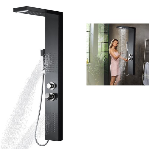 Shower panel rain shower