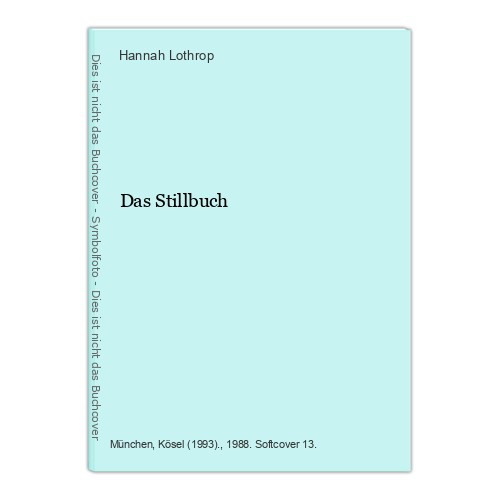 Das stillbuch lothrop - stillbuch,