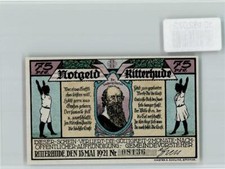 10182072 - 2863 Ritterhude Notgeld Turnhalle Turner Seitpferd Fr. Ludwig Jahn