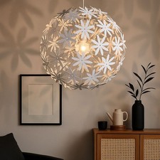Design Pendel Leuchte Schlaf Zimmer Decken Hänge Lampe Blüten Kugel Strahler