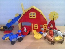 Lego duplo 2655- Retro-Bauernhof-Scheune- Schiebeklappe-Tiere-Traktor -60 Teile