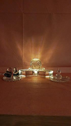 Kristall glas deko set - glas, deko-set