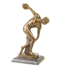 Bronzefigur diskus werfer auf - diskus,