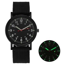 Luxus Herren Uhr Lederband Militär Sport Quarz Armbanduhr Männer Army Stil Uhr