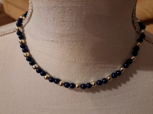 Perlen kette halskette schwarz - perlen,