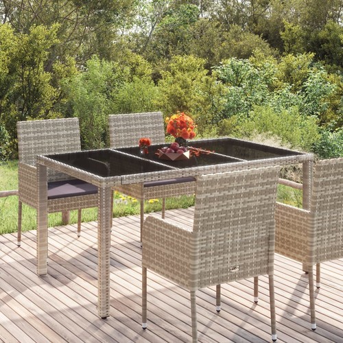 Gartentisch mit glasplatte - gartentisch,