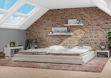 Weißes Ehebett 180x200 Kiefer