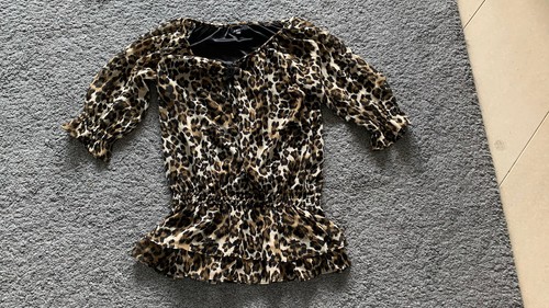 Bluse leoparden optik - bluse,