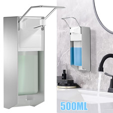 500ML Desinfektionsmittelspender Wand Eurospender Seifenspender Edelstahl Griff