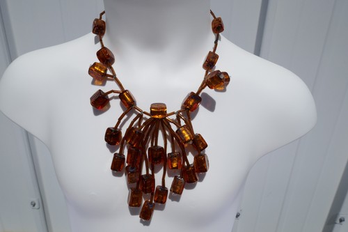 Langani kette halskette - langani, glas