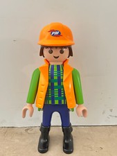 Playmobil Werbe Deko Figur Bauarbeiter - 60cm groß