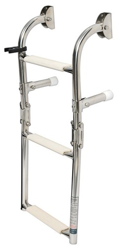 Badeleiter edelstahl stufig - edelstahl, 3-stufig