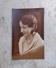 Tolles altes Foto AK Frau Mode