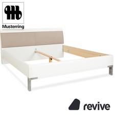 Musterring Holz Leder Bett
