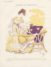 Original alter antiker Druck