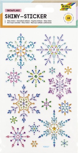 Folia weihnachts sticker shiny - folia, weihnachts-sticker