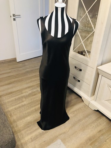 Asos schwarzes satin maxikleid - asos,