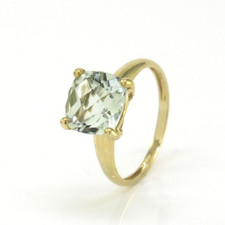 Ring mit Prasiolith in 333/8k
