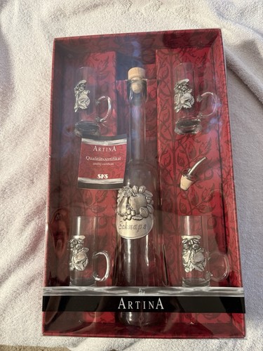 Zinn und glas set flasche - set, mit