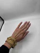 Prada Armband aus Leder in Beige Armschmuck Made In Italy