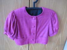 Dirndlbluse-Damenbluse-Bolero Reine Rohseide Einzelstück 