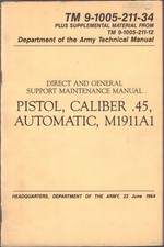 US-Army. Pistol, Caliber 45, Automatic, M1911A1. 1964