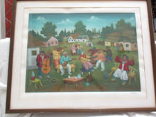 Ivan Generalic (1914-1992) Village Dance, Siebdruck, signiert, 241/260