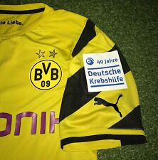 Marco Reus BVB Sondertrikot Deutsche Krebshilfe Trikot Dortmund wie Matchworn