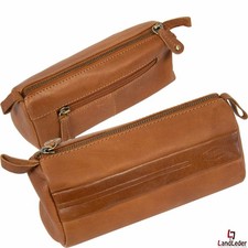 LandLeder Stifte-Etui Federtasche Mäppchen unisex braun Echtleder Georgia