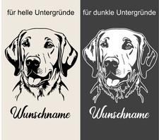 Aufkleber - Hund - Labrador +