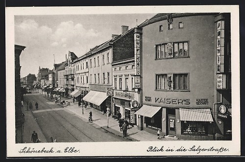 Schönebeck elbe - ak, /elbe