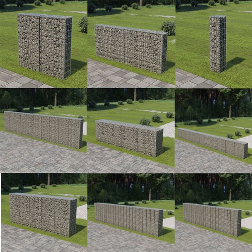 Gabionenwand gabionen mauer - gabionen,