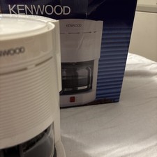 Kenwood Kaffee Maschine Kaffeemaschine Glas Kanne Filter Weiß Camping Klein Edel
