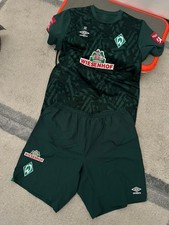 Original Matchworn Umbro SV Werder Bremen Trainingsset m.Sponsoren Gr.L/XL Top