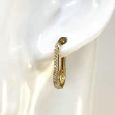 Klapp- Creolen 585/- 14k Gelbgold mit Zirkoniabesatz ca. 1,9 cm NEU -514