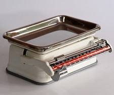 Alte STUBE KÜCHENWAAGE weiß 50ER JAHRE 5 KG RETRO VINTAGE Nostalgie