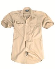Tropenhemd 1/2 Arm khaki, Feldhemd, Camping, Outdoor, Military -NEU-
