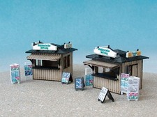 2 Stk. Zeitungskiosk Bausatz aus Sperrholz, gelasert,  Spur Z   M  1:220