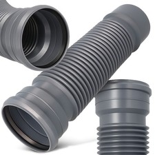 Flexible Abflussrohr 110 Regenrinne Fallrohr Verlängerung Belüftung Kanalisation