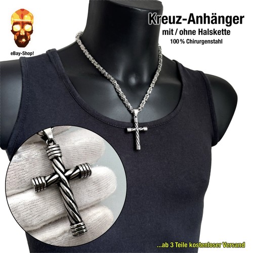 Kreuz anhänger edelstahl - anhänger,