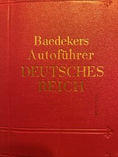 Baedeker Reiseführer 1938 Deutsches Reich Reichsautobahn Band 1 Ostpreußen