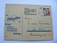 3 Reich Postkarte mit werbung