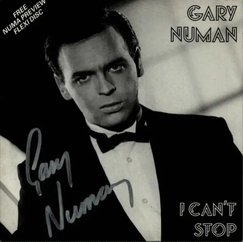 Gary numan cant stop signed - numan,
