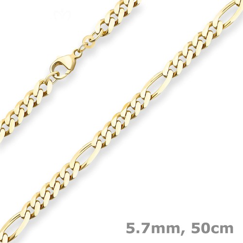 7mm figarokette diamantiert - 5,7mm,